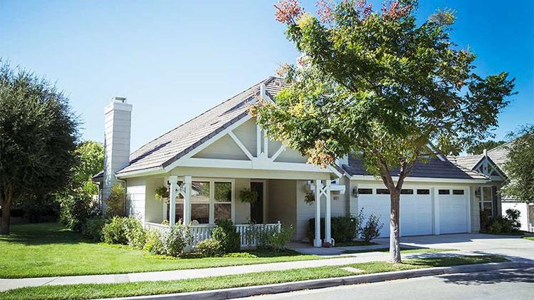 House with new roof.